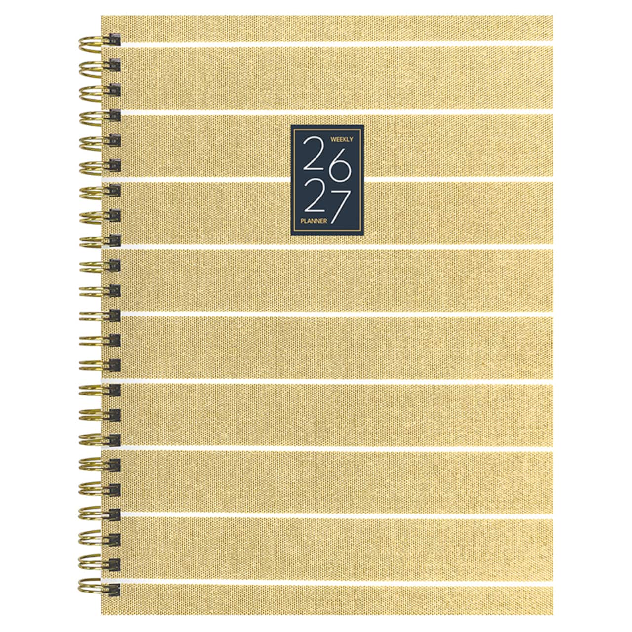TF Publishing Yellow Medium 2026-27 Linen Weekly Monthly Planner